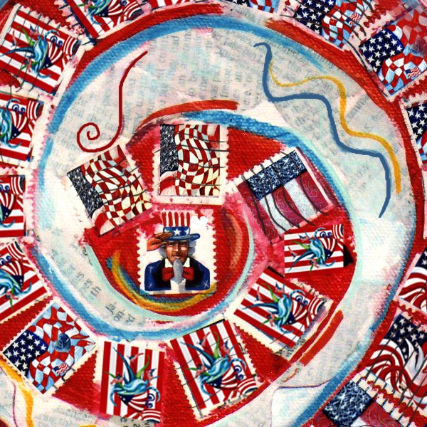 8%20Jacklyn%20Laflamme%20Gallery%20American%20Flags%20Heart%20save%20planet%20%20bird%20teacup%20artist%20painting squashed