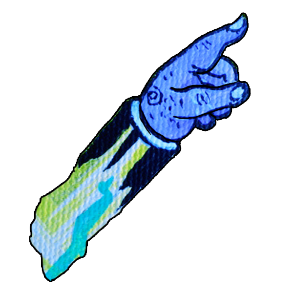 Cutouts for-websiteJacklyn-Laflamme-famous-artist-pointing-finger-squashed