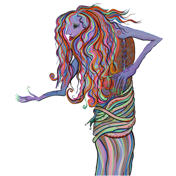 Jacklyn Laflamme-characters-giants--Buttons-Website-famous-Montreal-Miami-artist-squashed